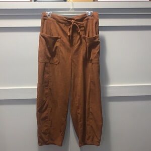 Tarse Corduroy Pants Baggy Wide Leg in Brown